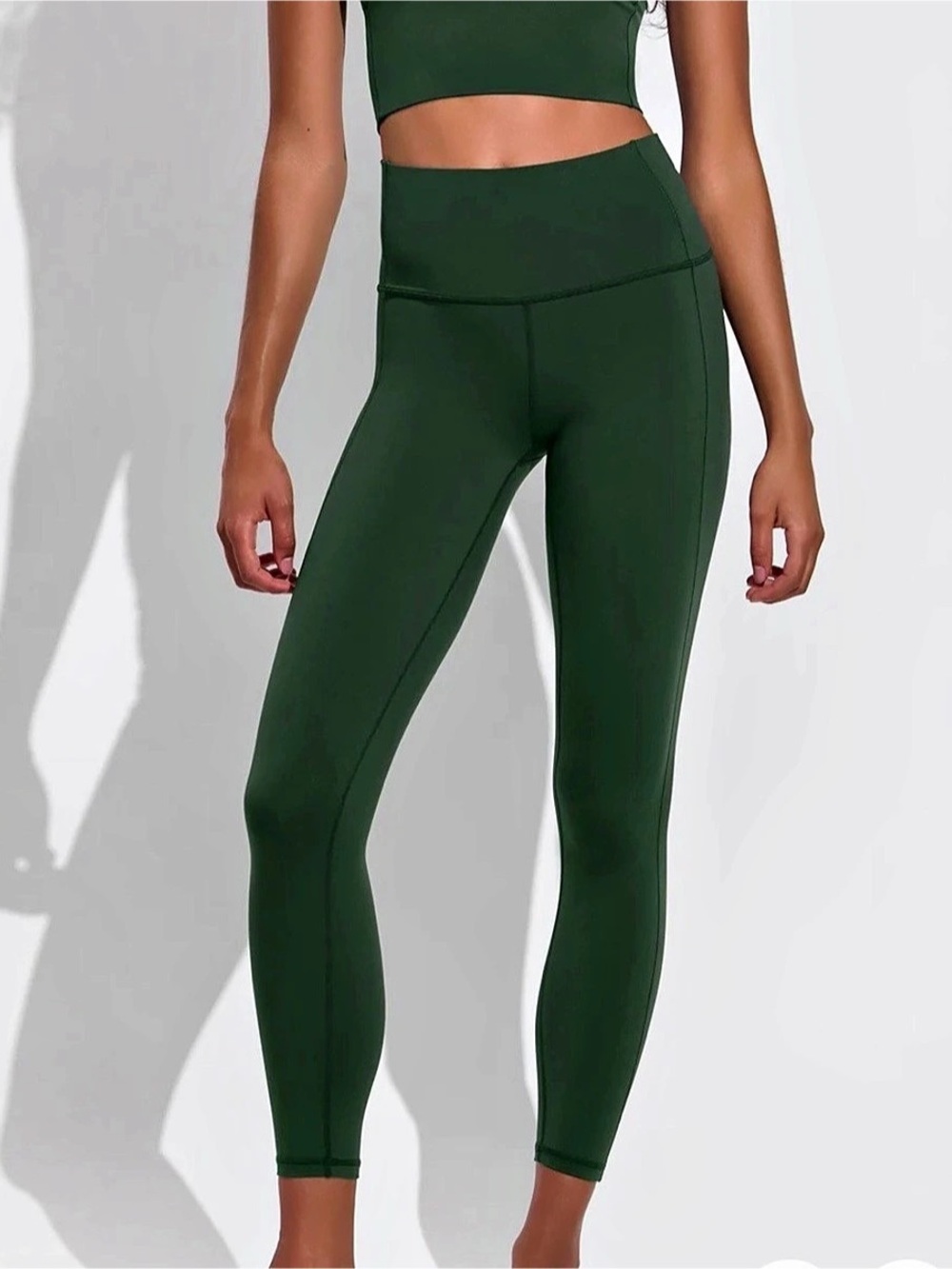 Left On Friday Super Moves Tight Palm Green Leggings Large